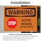 Signmission Active Mining Do Not Enter With Symbol OSHA Warning Sign, Vinyl Decal, 10in W x 7in L, 2PK OS-2PACK-WS-D-710-L-12456 - alternate 2